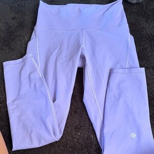Lululemon Light Purple Leggings Size 8